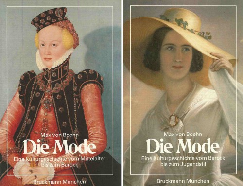 Die Mode. Band 1: Eine Kulturgeschichte vom Mittelalter bis zum Barock. Band 2: Eine Kulturgeschichte vom Barock bis zum Jugendstil