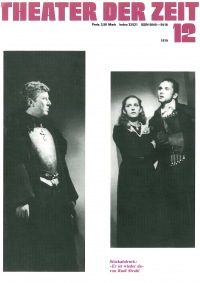 Theater der Zeit Heft 12/1979: Gibt es Grundsätze für die Beurteilung von Bühnenbildern